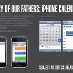 06 - Legacy of our Fathers - iPhone calendar