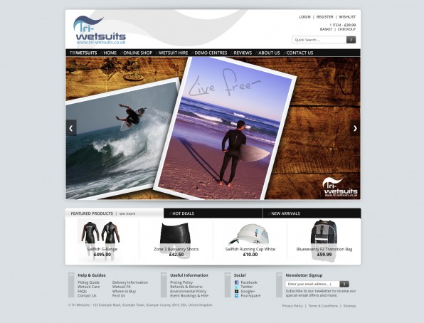 Tri-wetsuits homepage